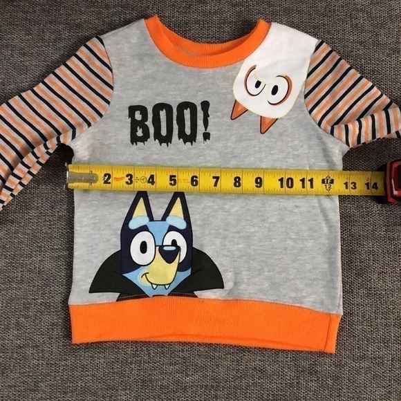 MOOSE Toddler Boys Bluey Bingo Halloween Fleece Sweatshirt and Bottom Set 2T - Picture 15 of 16